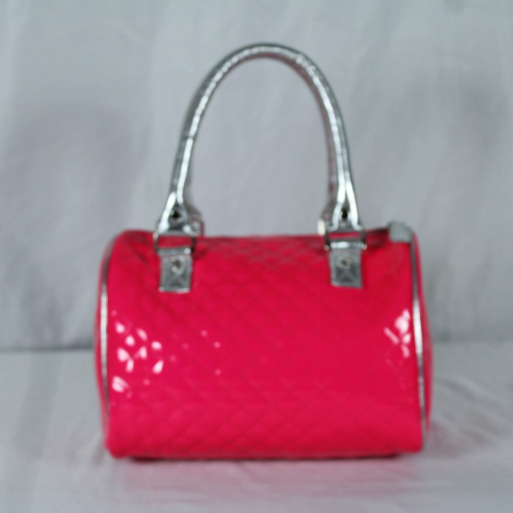 Loungefly Sanrio Barrel Bag – OG Heart Logo – 2013 – Patent PVC – NWOT – Rare - Picture 7 of 11